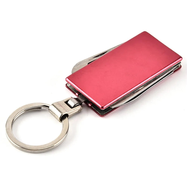 Foldable Multitool Tool Keychain With Pocket Knife Opener