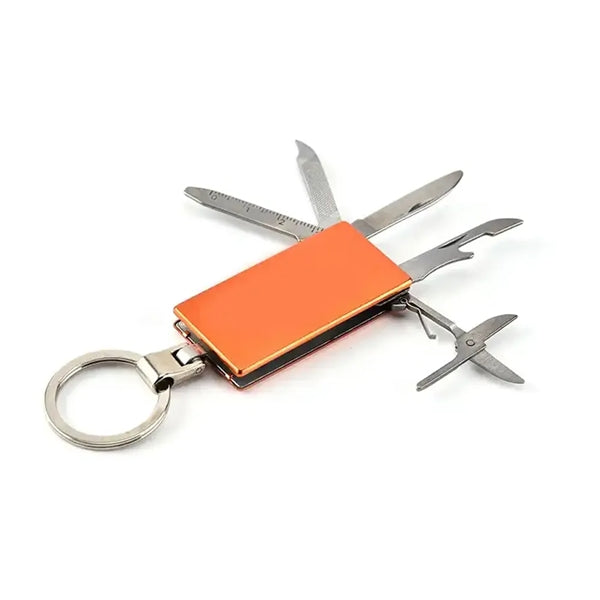 Foldable Multitool Tool Keychain With Pocket Knife Opener