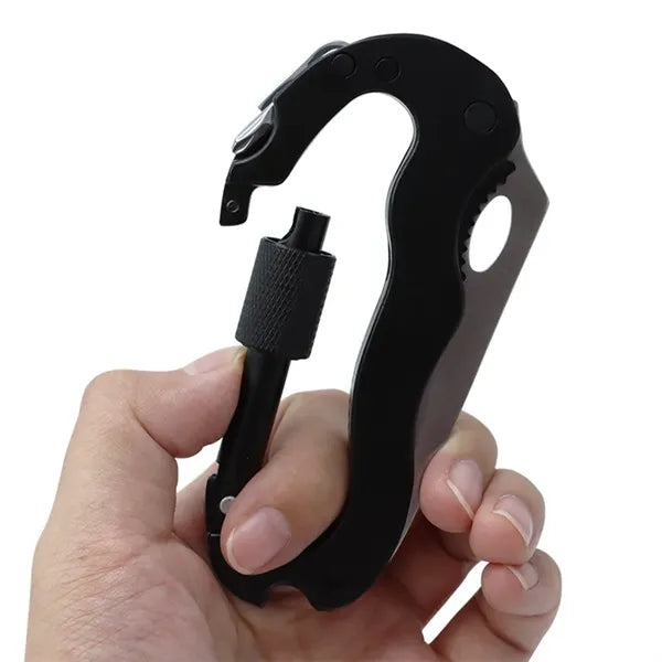 5-in-1 Survival Tool Keychain Blade Carabiner