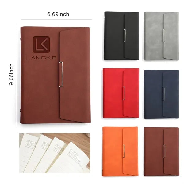 Refillable A5 PU Leather Binder Journal