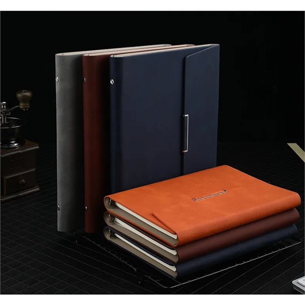 Refillable A5 PU Leather Binder Journal