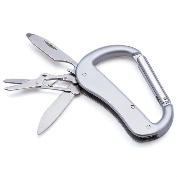 Multitool Carabiner With Pocket Knife Bottle Opener