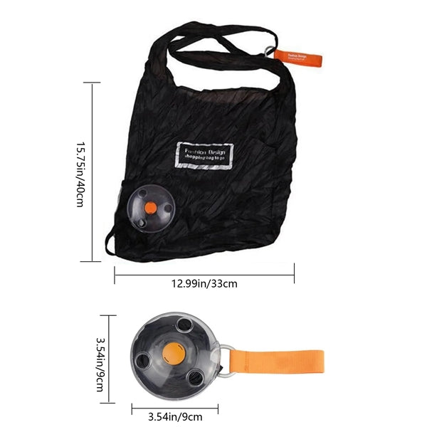 Heavy Duty Foldable Shopping Tote Bag in Plastic Discs