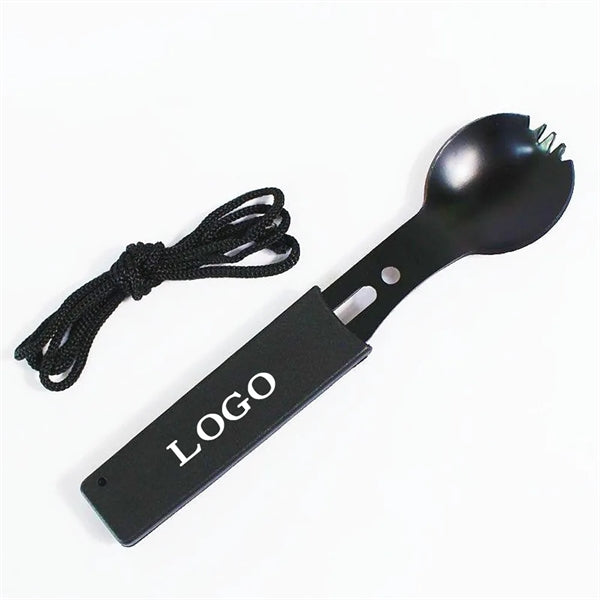 Outdoor Camping Tactical Multi-Tool Spork Knife