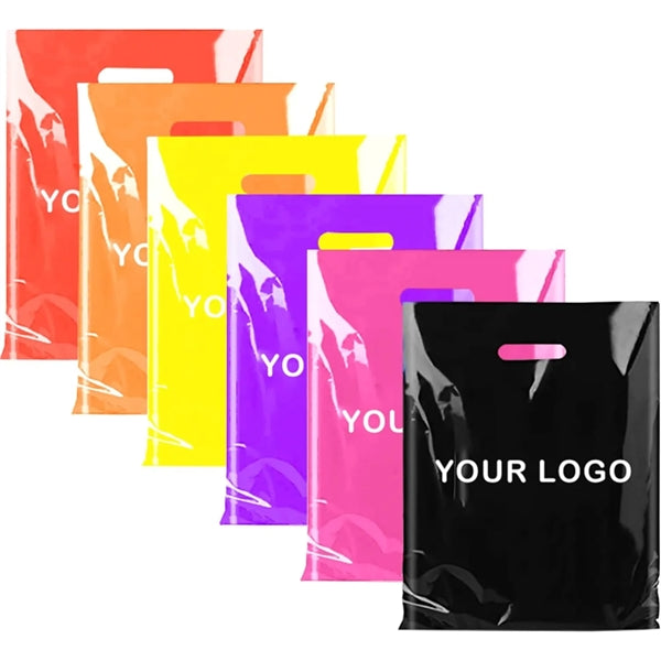 Die Cut Fold-Over Reinforced Plastic Bag