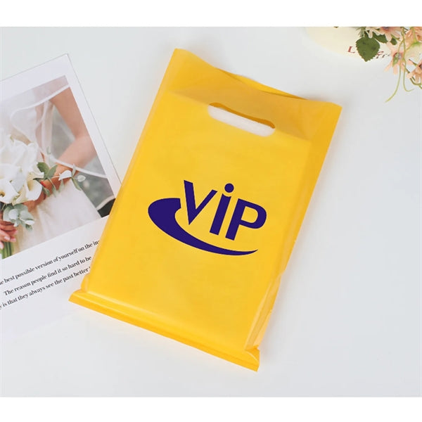 Die Cut Fold-Over Reinforced Plastic Bag