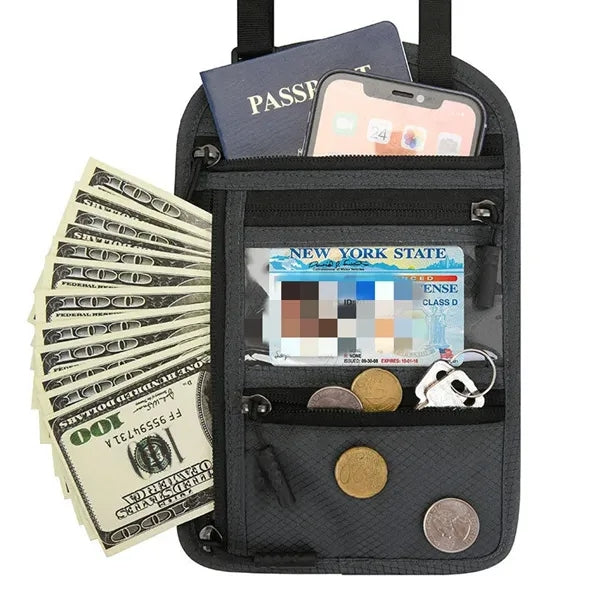 Travel Hanging Neck Passport Bag