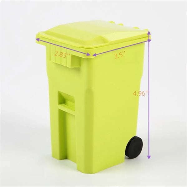 Mini Desk Garbage Bin Pen Holder with Lid