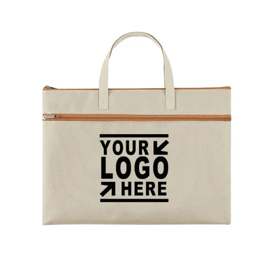 Zipper A4 File Folder Pouch with Handle