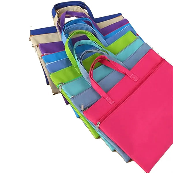 Zipper A4 File Folder Pouch with Handle