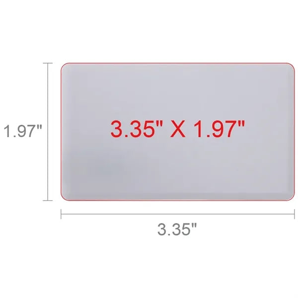 Sugar Grove White Credit Card USB Flash Drive