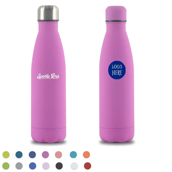16Oz Stainless Steel Insulated Sport Water Bottle