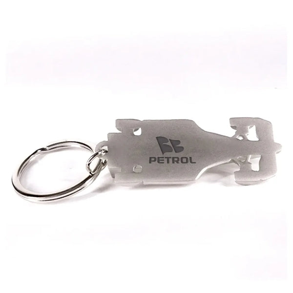 Metal Racecar Keychain
