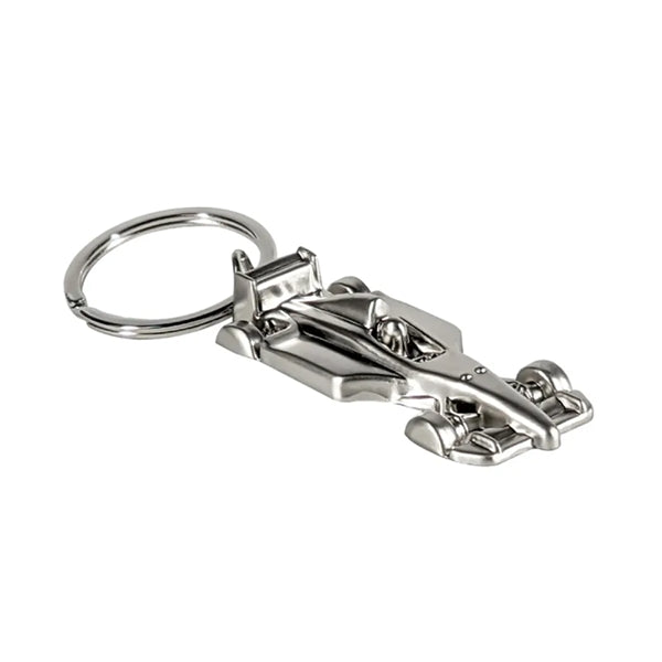 Metal Racecar Keychain