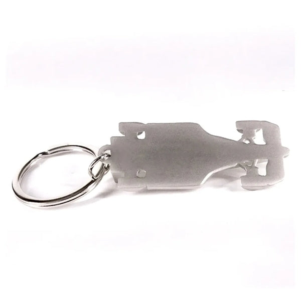 Metal Racecar Keychain