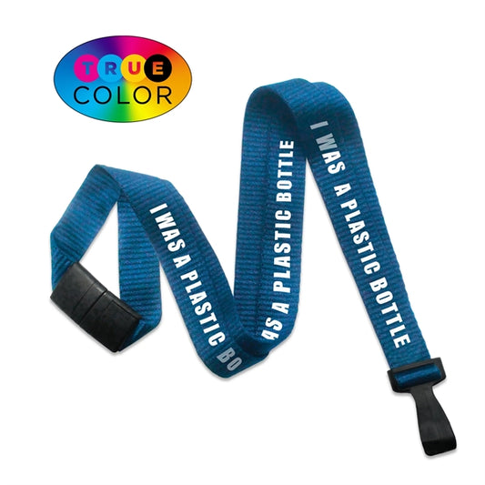 1" TrueColor Custom Recycled P.E.T. Lanyard