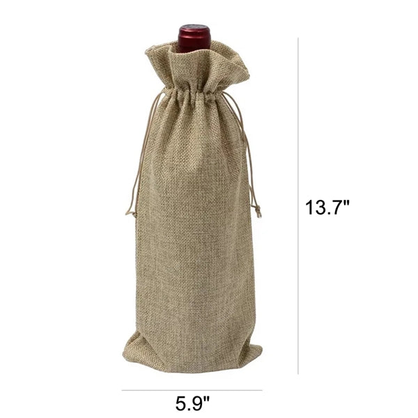 Linen Wine Bag