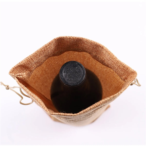 Linen Wine Bag