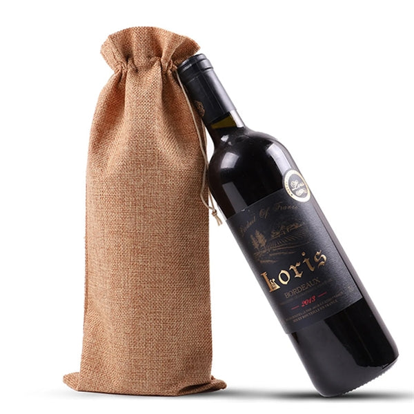 Linen Wine Bag