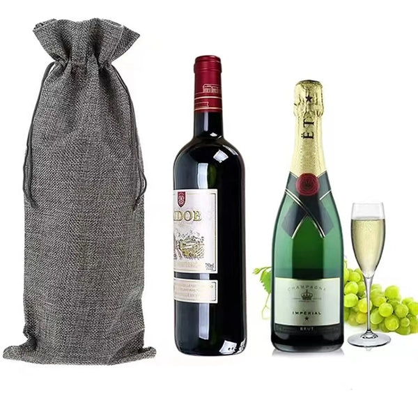 Linen Wine Bag