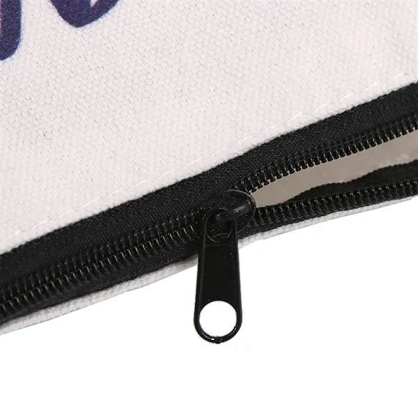 Two-Tone Large Capacity Canvas Pencil Pouch Case