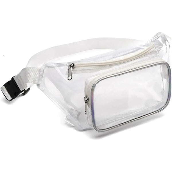 Clear Fanny Pack W/Zipper Pocket