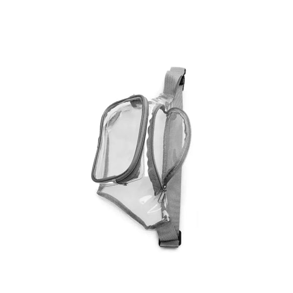 Clear Fanny Pack W/Zipper Pocket
