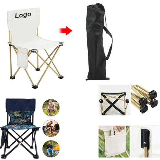 Folding Camping Chair with Carrying Bag (300lbs Capacity)