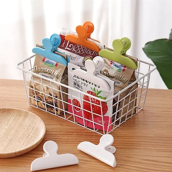4 Pcs Plastic Food Packaging Clips Bag Clamp Great Set