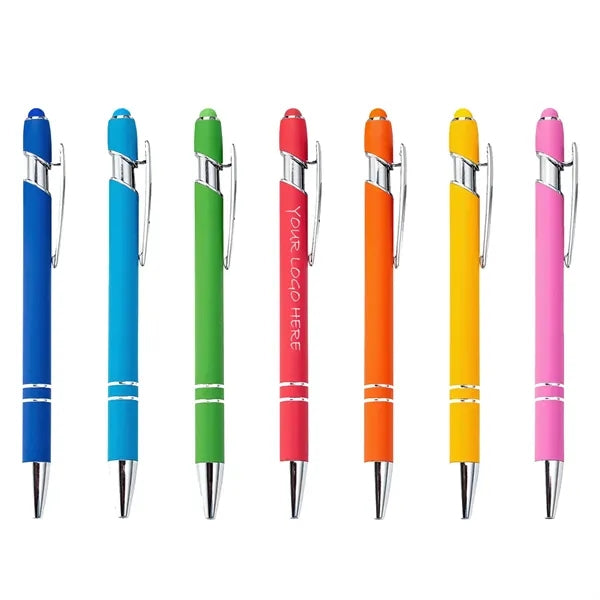 Metal BallPoint Pen With Soft Touch Click
