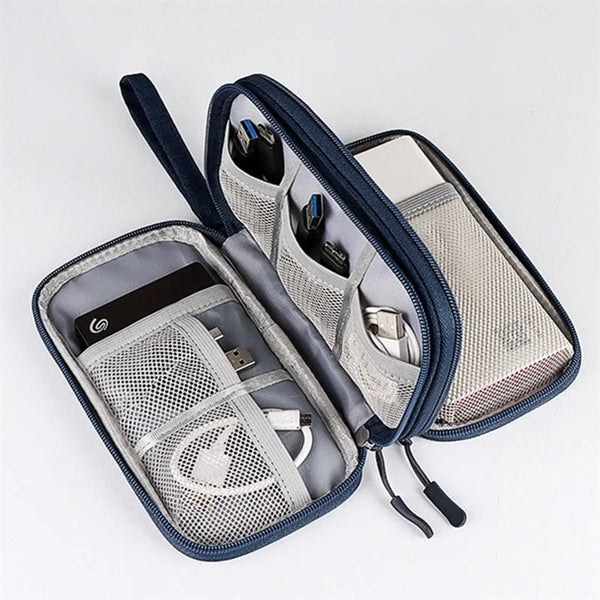 Travel Electronic Organizer Bag Cable Storage Pouch
