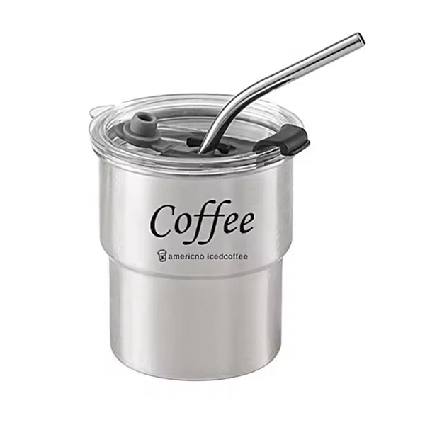 Travel Coffee Cup With Lid And Straw