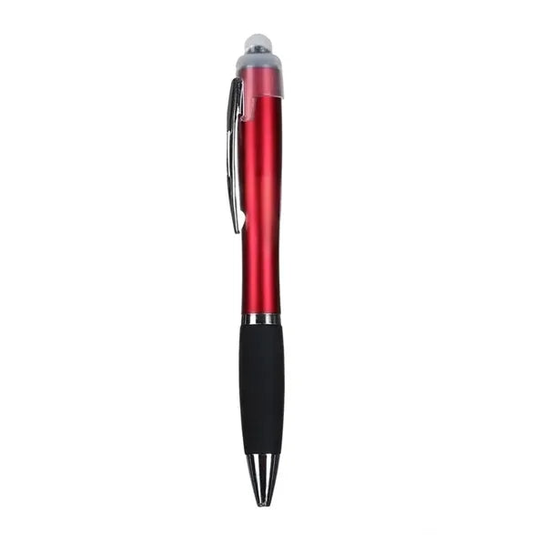 Printed Light-Up Logo Stylus Twist Pen-Laser Engraved