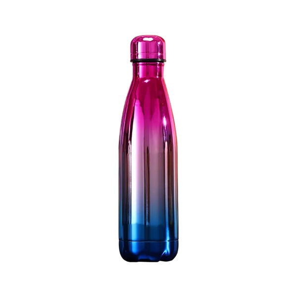 Stainless Steel Colorful Gradient Cola Shape Water Bottle