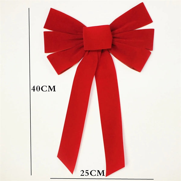 Red Velvet Christmas Bow