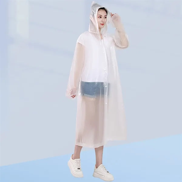 Children's EVA Raincoat with Elastic Cuffs
