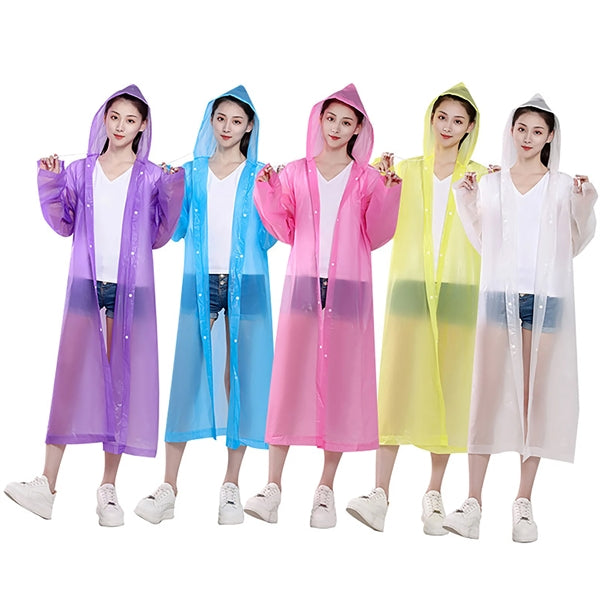 Children's EVA Raincoat with Elastic Cuffs