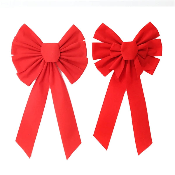 Red Velvet Christmas Bow