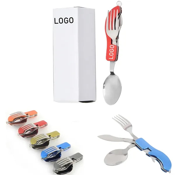 Portable Blade Fork Spoon Set