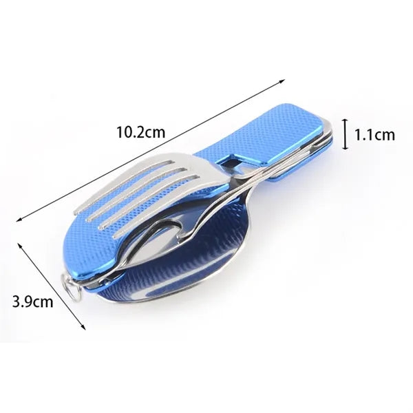 Portable Blade Fork Spoon Set