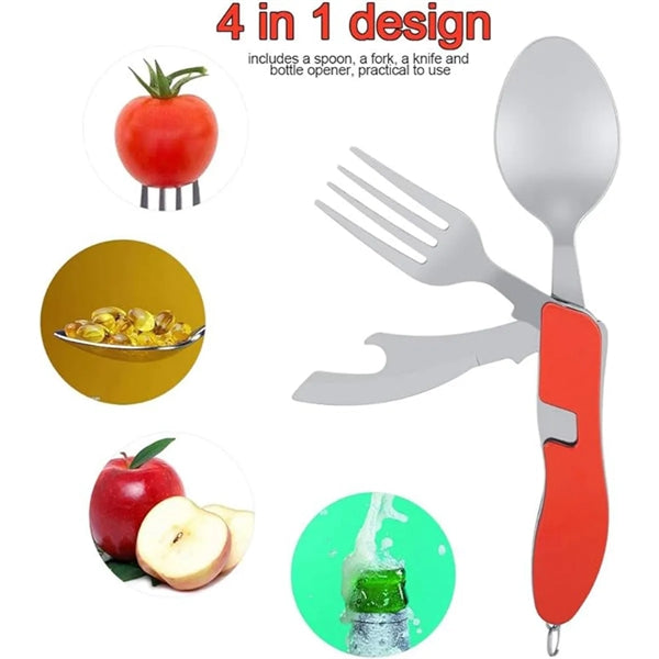 Portable Blade Fork Spoon Set