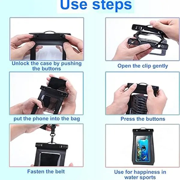 Large Capacity Waterproof Phone Pouch Floating