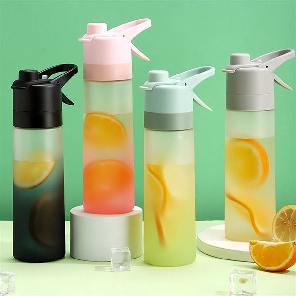 Sports Water Bottle With Spray Mist