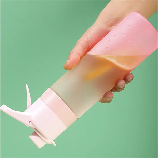 Sports Water Bottle With Spray Mist