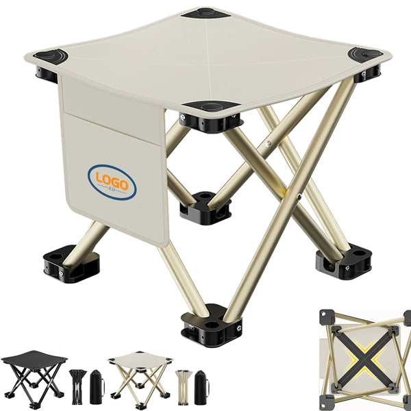 Portable Folding Stool With Storage Bag
