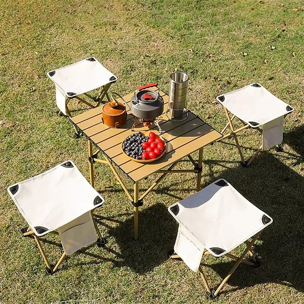 Portable Folding Stool With Storage Bag