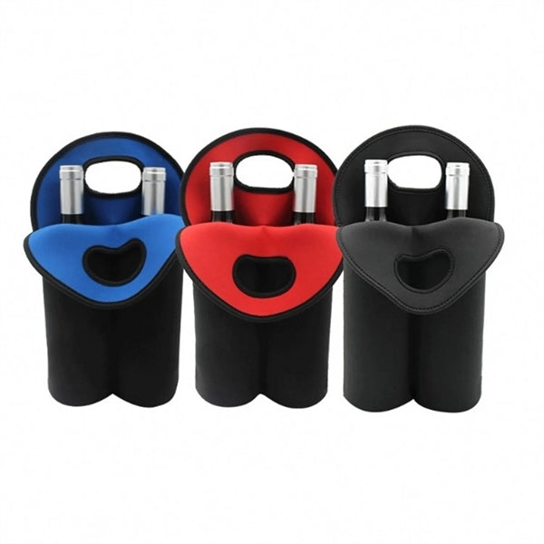 Neoprene 2 Bottles Cooler Wine bottleBag