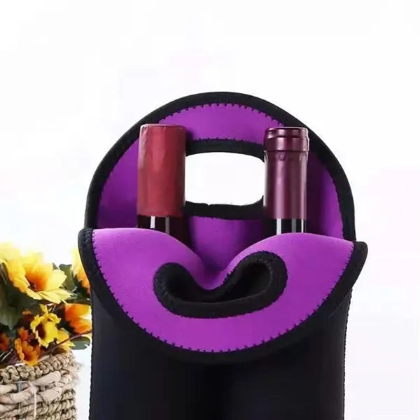 Neoprene 2 Bottles Cooler Wine bottleBag