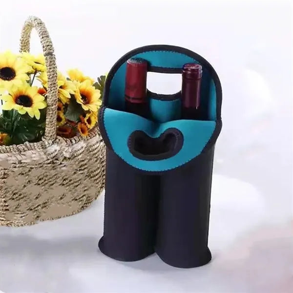 Neoprene 2 Bottles Cooler Wine bottleBag