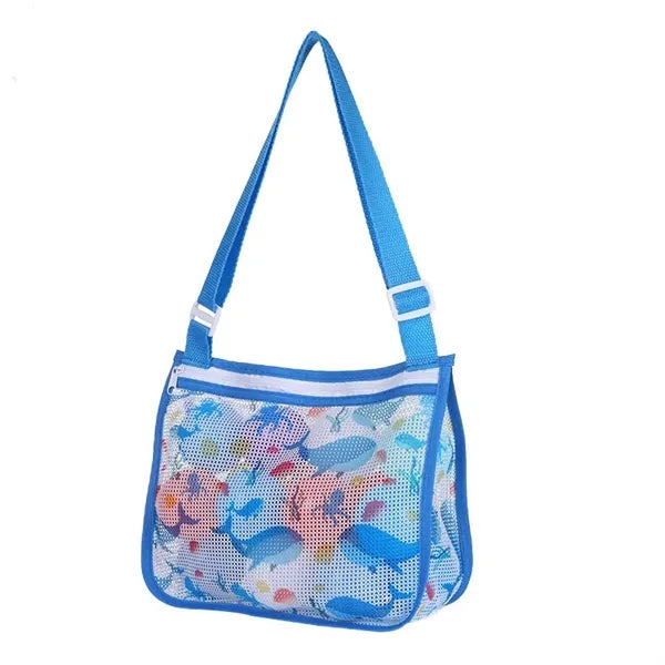 Portable Beach Mesh Bag Single Shoulder Backpack